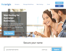Tablet Screenshot of netorigin.com.au